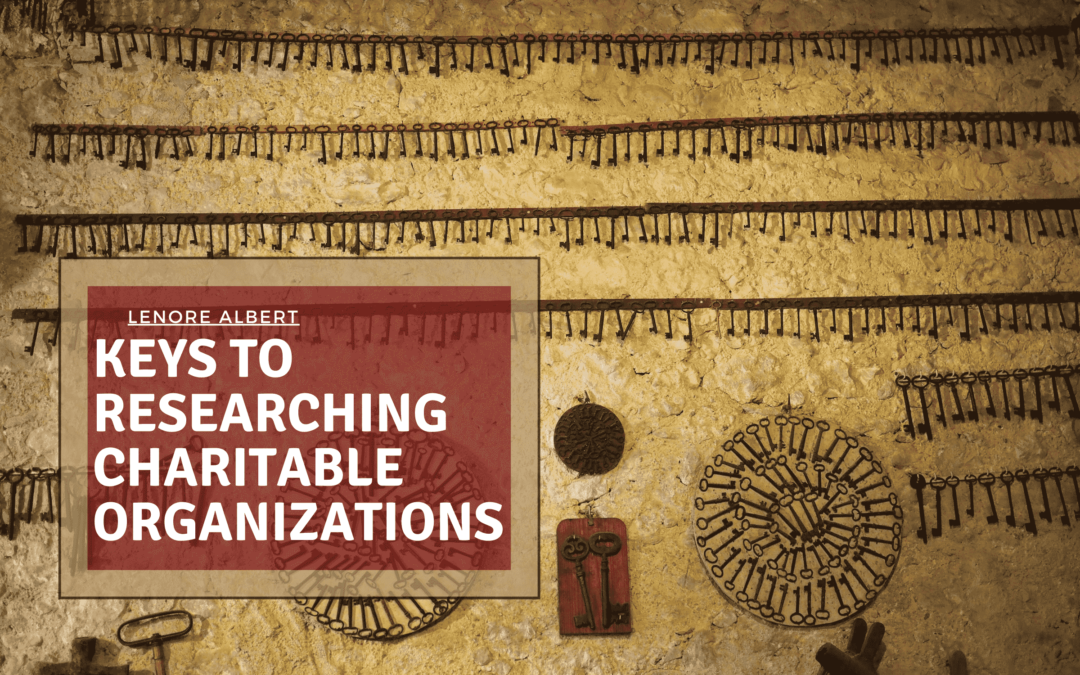 Keys to Researching Charitable Organizations